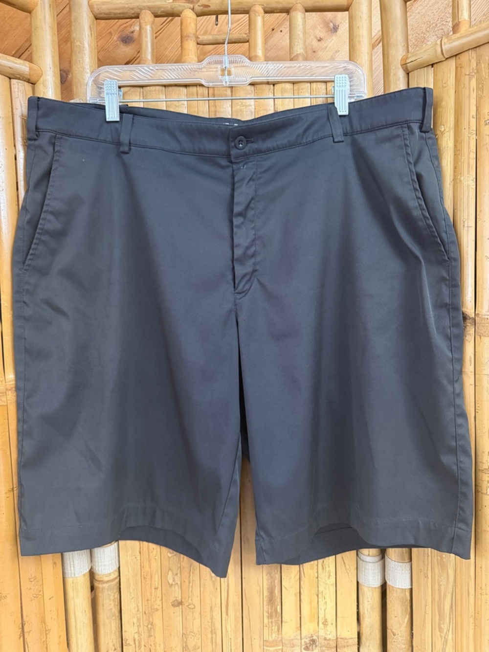 Nike Black Flat-Front Men's Shorts